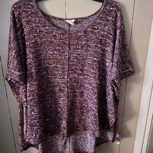 Maroon Sweater Top